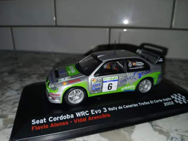 Seat Cordoba WRC Evo 3 Flavio Alonso El Corte Ingles Rally 2002 1/43rd Ixo WRC