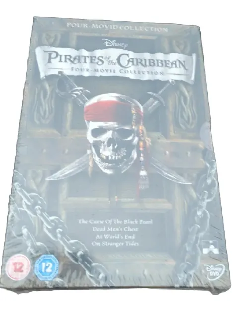 Disney Pirates Of The Caribbean Four Movie DVD Collection New & Sealed