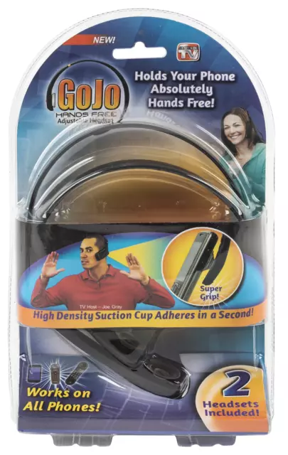 Gojo Hands Free Adjustable Headsets 2 In Box New All Phones As Seen On Tv