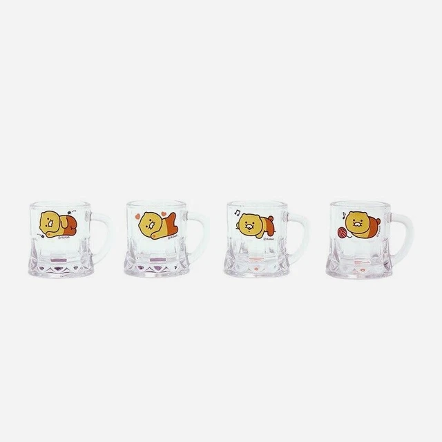 Kakao Ryan Soju Lot de 4 verres à soju magiques à température alternée