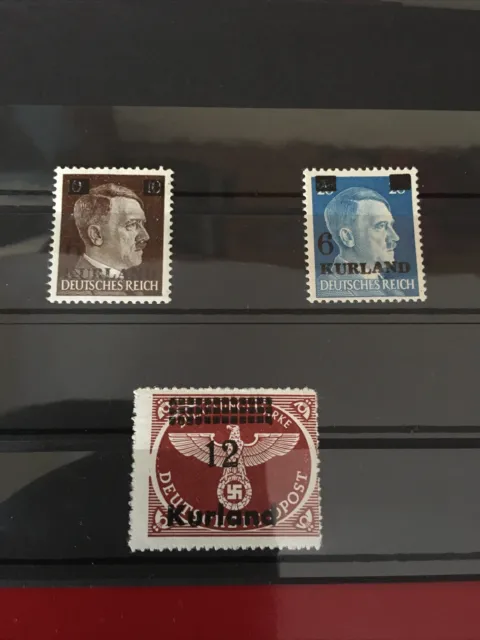 Briefmarken Besetzung 2 Weltkrieg Kurland