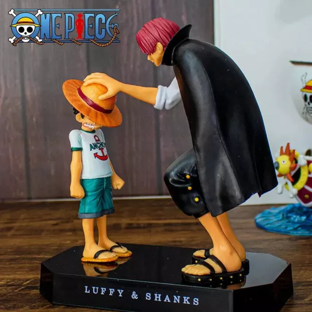 18cm One Piece Anime Figure Four Emperors Shanks Straw Hat Luffy Action Figure O