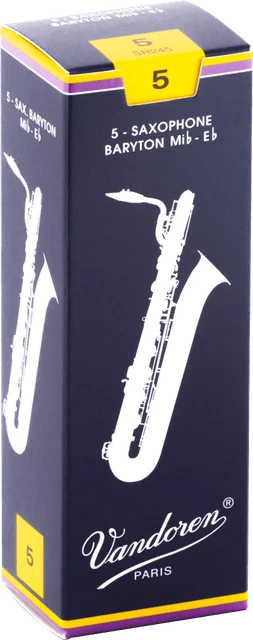boite 5 anches saxophone BARYTON VANDOREN Mib TRADITION. SR 245 - force 5