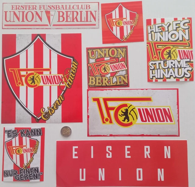 6 AUFKLEBER EISERN FC Union Berlin no Red White crew RWC Ultras