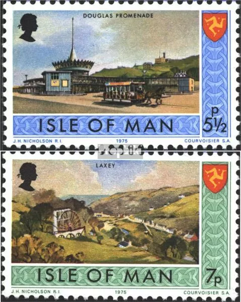 Briefmarken GB - Isle of Man 1975 Mi 58-59 (kompl.Ausg.) postfrisch