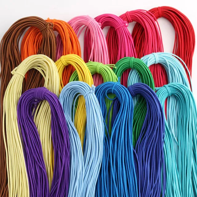 45m 2mm Colorful High-QuaCRty Round Elastic Band Round Elastic Rope Rubber BaDB