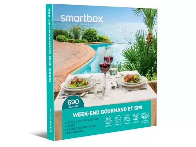 Coffret smartbox Week-end gourmand et spa