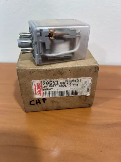 NEW- Lennox 20G51 Relay 24-Volt Coil 3-PDT Relay 20G5101