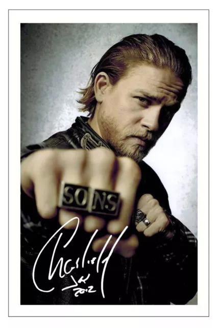 Charlie Hunnam Signed Photo Print Autograph Sons Of Anarchy Jax Teller