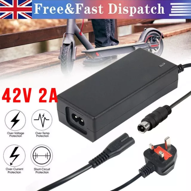42V 2A ELECTRIC Scooter Battery Charger For Xiaomi Mi M365/Pro Es1 2 3 4 UK  £8.29 - PicClick UK