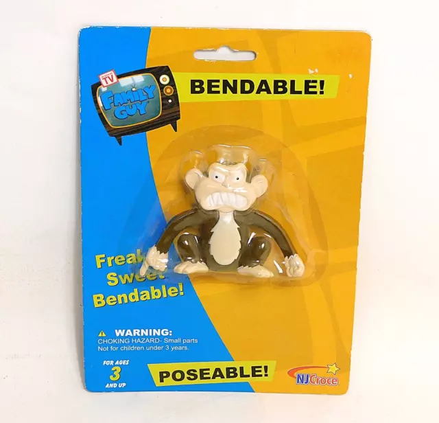 NEW-Family Guy Evil Monkey-2005-Bendable Poseable-NJCroce FIS 1106-Collectible