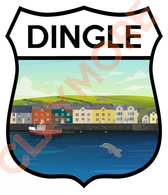 DINGLE COUNTY KERRY IRELAND car sticker motorcycle truck laptop decal Biker USA