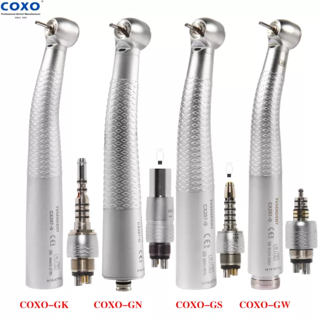 Coxo Dental Fiber Optic LED Standard/Big Head Handpiece Fit KaVo/NSK Coupling UK 2