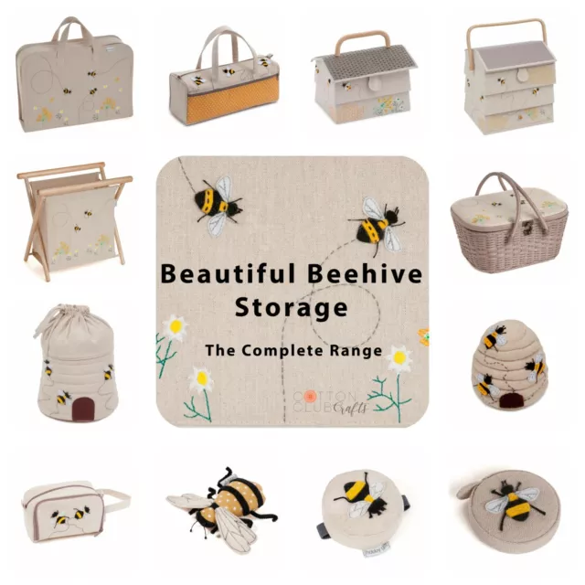 Sewing / Knitting Storage ~ Bee/Bee Hive/Beehive ~ Matching Sets ~ Boxes Bags
