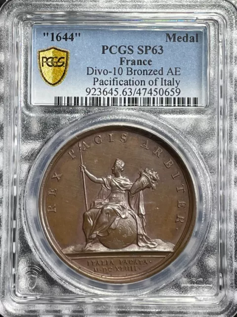 "1644" France Pacification Of Italy Medal PCGS SP63 Lot#GV5224 Divo-10 2