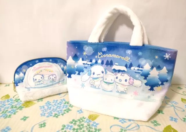 Sanrio Cinnamoroll Atari Kuji 2023 Tote bag and Pouch Blue White Brand New!