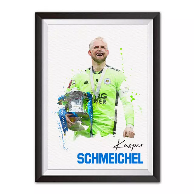 Leicester City FA Cup Kasper Schmeichel Football Art Print
