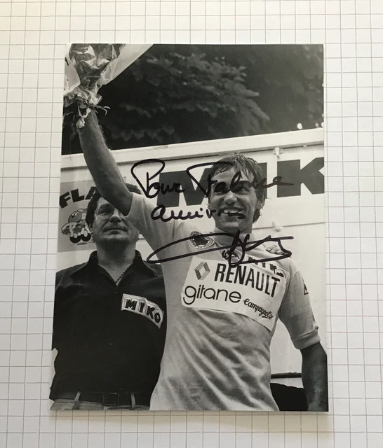 Photo Dédicacée De Coureur Cycliste – Originale Pour Collection