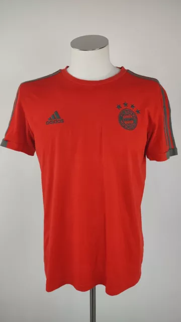 Adidas Bayern Monaco T-Shirt Calcio Maglia Uomo Tg 48 Man Vintage