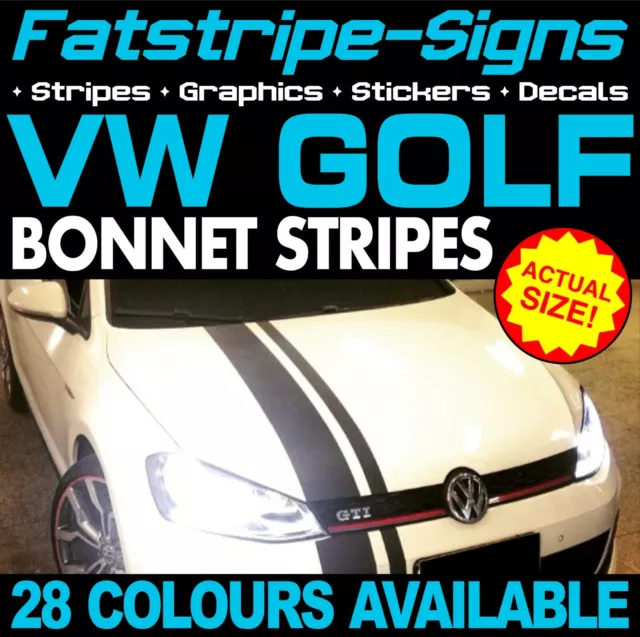 Capot autocollant Rocker panneau vinyle autocollant rayures Volkswagen Golf  Mk7R Gti