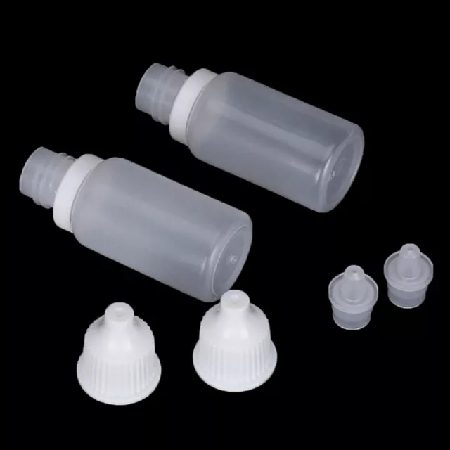 10PCS Empty Plastic Squeezable Dropper Eye Liquid Dropper Refillable Bottles
