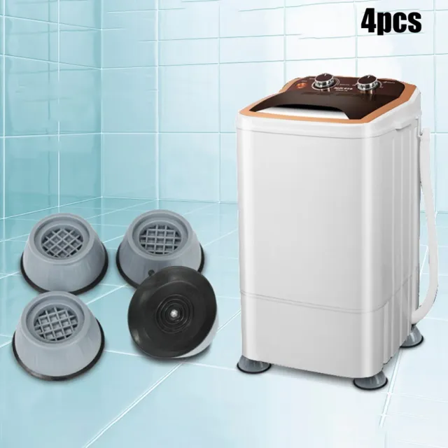 4 Pack Slipstop Anti Vibration Machine à laver Pieds Coussinets En  caoutchouc Jambes Support de machine à laver