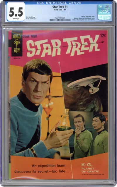 Star Trek #1 CGC 5.5 1967 Gold Key 4334491001