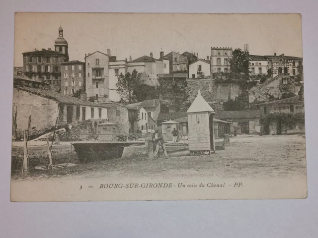 CPA 33 BOURG-SUR-GIRONDE - Un Coin du Chenal