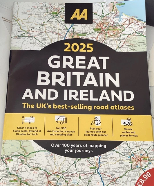 2025 Great Britain & Ireland Road Atlas : AA - Foto 4