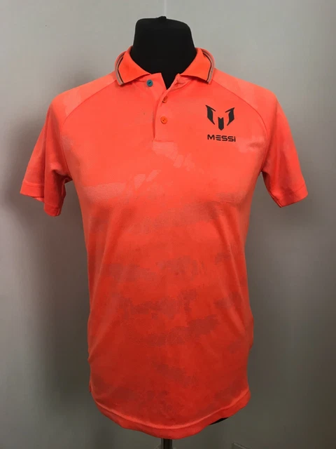 Messi football shirt Orange Adidas Soccer Jersey Size Age 15-16 (XS ADULT)