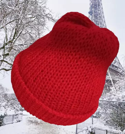 Bonnet d'hiver pour Femme - Bonnet Tricoté - Fait Main