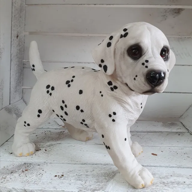 Dalmatiner Welpe stehend Deko Figur Hund Gartenfigur 4692 lebensecht Tierfigur
