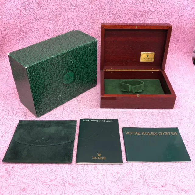 GENUINE ROLEX Watch box case 69.00.71 COSMOGRAPH DAYTONA 116523 Booklet B9416