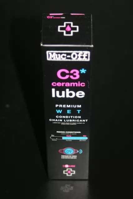 New Muc-Off  C3 Ceramic Wet  Lube 120ml Road MTB Bike – Single Or Multi Buy