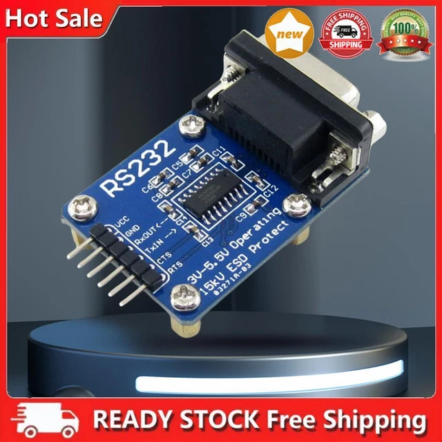 WAVESHARE RS232 TO TTL Module 3V-5.5V Serial Port Module ESD RS232 ...