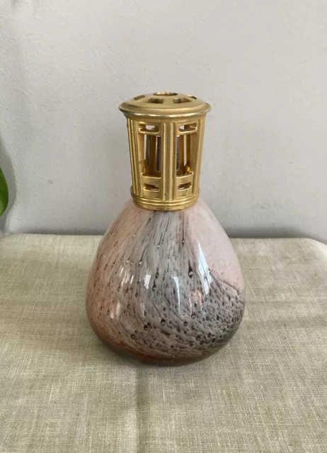 Lampe Berger en verre soufflé marbré multicouches made in FRANCE époque XXe
