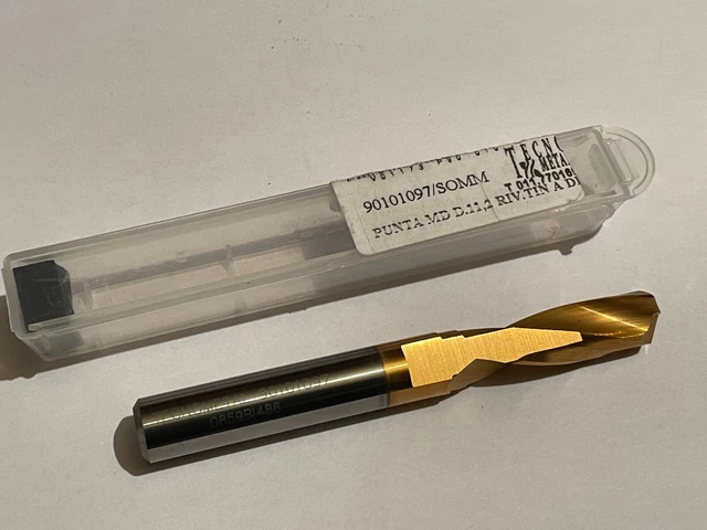 1pc CARBIDE DRILL TECNOMETAL D11.2  Ø11.2 TIN COATED