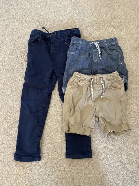 Boys Clothing Bundle 3 Items Shorts Trousers Age 4-5 Years George and Nutmeg