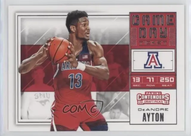 2018 Panini Contenders Draft Picks Game Day Tickets DeAndre Ayton #1 Rookie RC