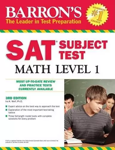 Barrons SAT Subject Test Math Level 1 - Paperback - ACCEPTABLE