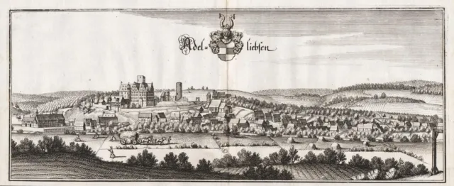 Adelebsen bei Göttingen Niedersachsen Kupferstich Merian 1650