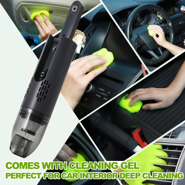 Cordless Vacuum Vac Set Bagless Handheld Portable Without Battery + Cleaning Gel