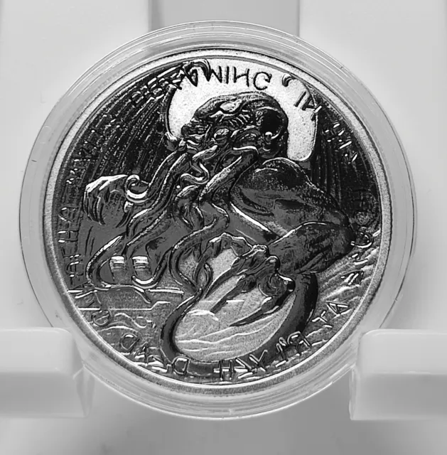 2021 Tokelau Cthulhu The Great Old One 1 once argent 1 oz silver