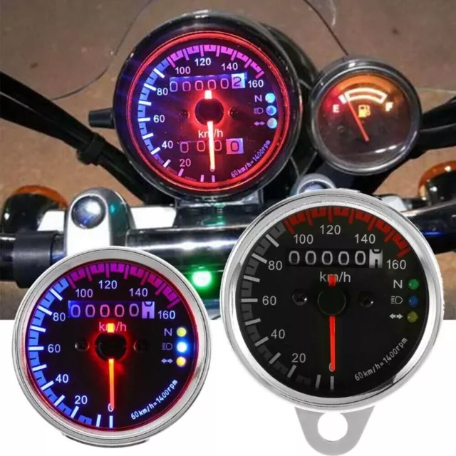 Motorcycle LED Dual Speedometer For Suzuki Boulevard Intruder M50 M90 M95 C109R