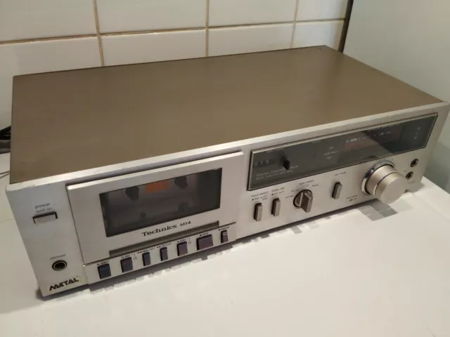 Platine Cassette/K7 Vintage Technics M14 Années 80 Fonctionne