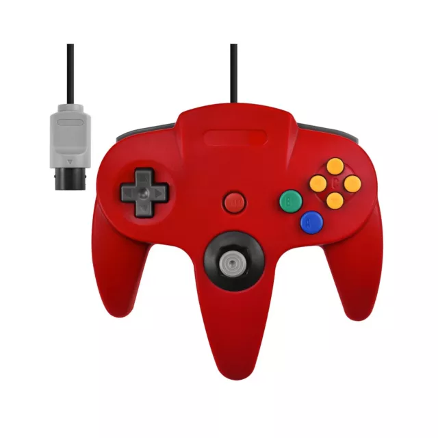 Controller Manette N64 filaire pour Nintendo 64 - Rouge