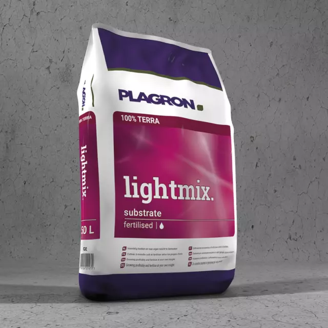 Plagron Light Mix mit Perlite 50 L Liter vorgedüngt Growerde Lightmix