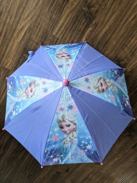 Frozen Elsa Disney Toddler Girl Kids Umberella Purple