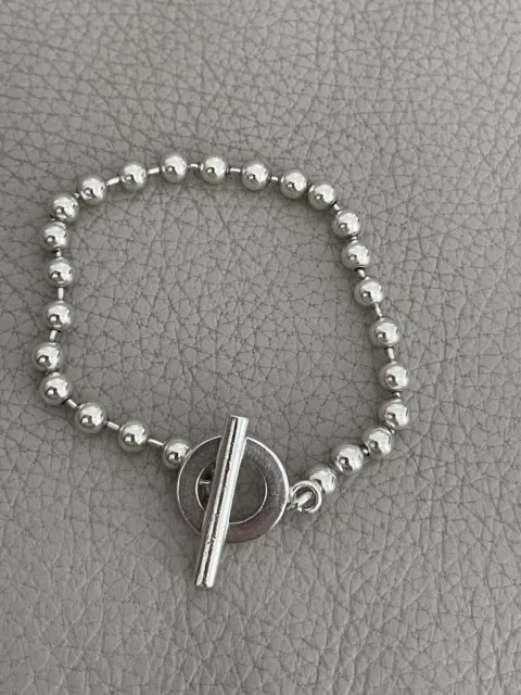 AUTHENTIC GUCCI BRACELET Silver Popcorn Boule Chain Toggle T Bar 19 139.99 PicClick UK