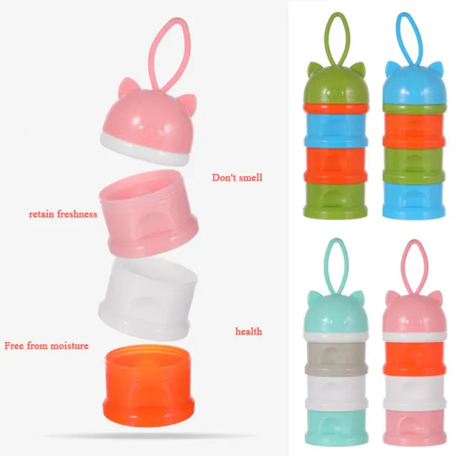 3-Lagige Tragbare Baby-Milchpulver-Spender-Behälter-Aufbewahrungsbox Für #N